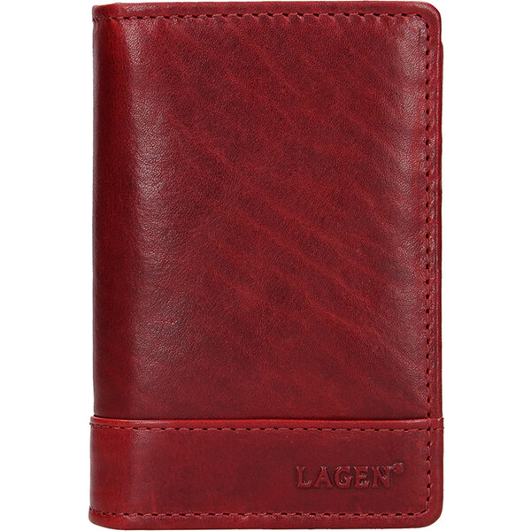 Lagen Kožená dokladovka V-260/T červená 35335660