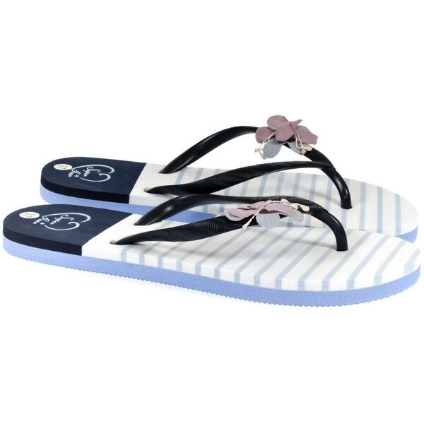 SUPER GEAR Dámske tmavo-modré šľapky MONTO 23275008