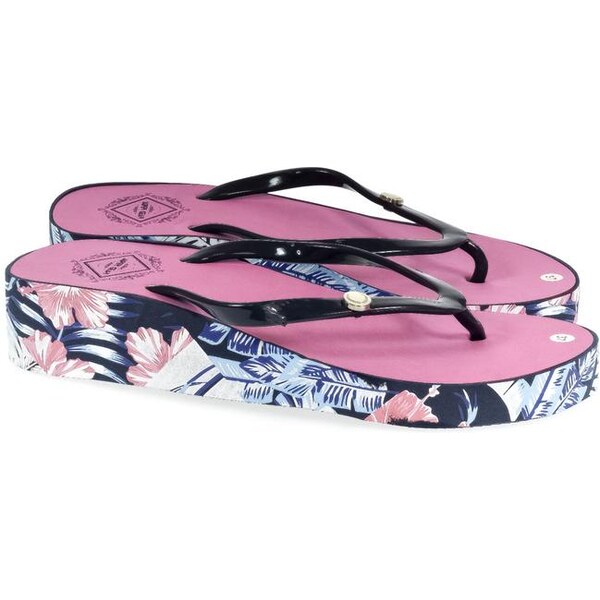 SUPER GEAR Dámske ružové šľapky TROPIK 23275010