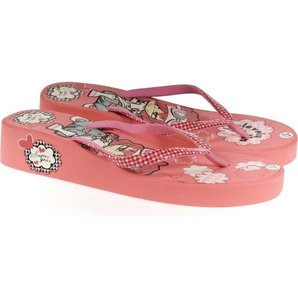 SUPER GEAR Dámske ružové šľapky LONDON 23275017