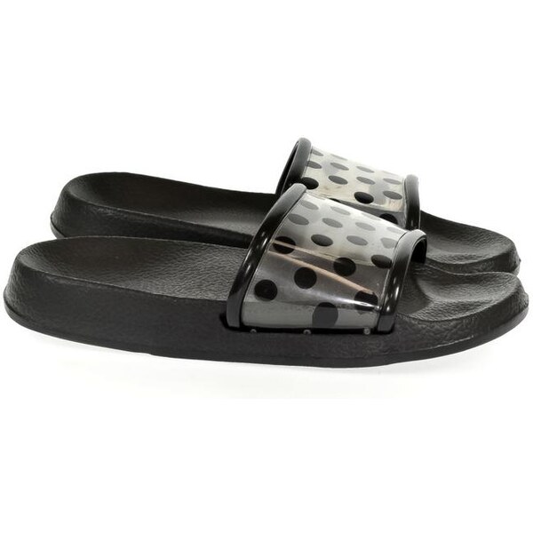 JOHN-C Detské čierne šľapky BELL 23275025