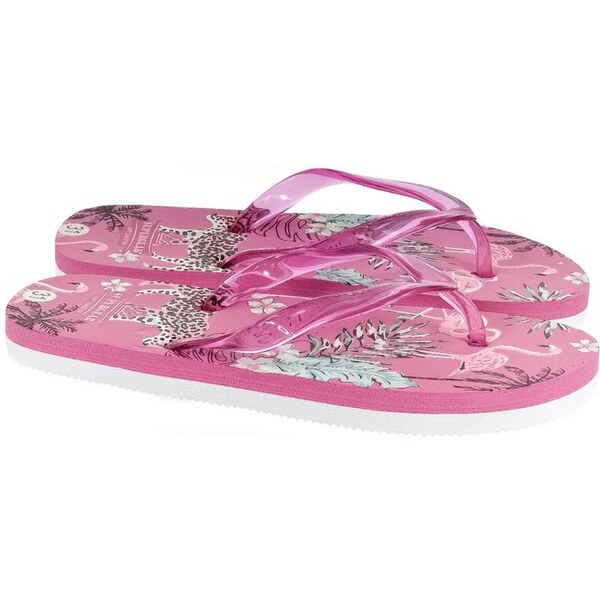 SUPER GEAR Detské ružové šľapky SAFARI 23300682