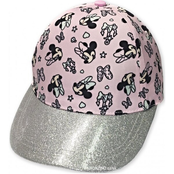 E plus M Dievčenská šiltovka Minnie Mouse s trblietavým šiltom 23324150