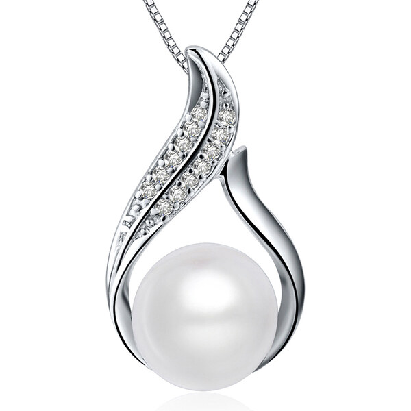 Olivie Strieborný náhrdelník SLADKOVODNÁ PERLA 5096 23361126