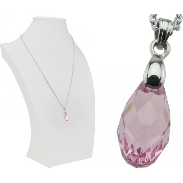 CITY STORM Prívesok Briolette Made With Swarovski s retiazkou - Light 66889127