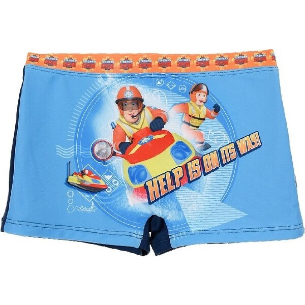 BASIC Chlapčenské plavky Fireman Sam - modré 23441575