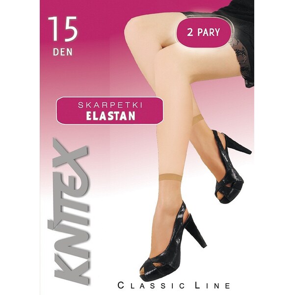 Ponožky 2 kusy Knittex Elastan 15 den 34144220