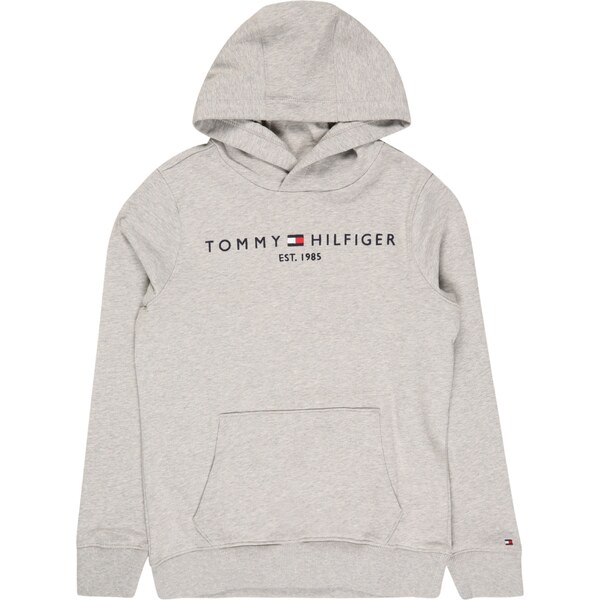 TOMMY HILFIGER Mikina tmavomodrá / sivá melírovaná / svetločervená / 24774990