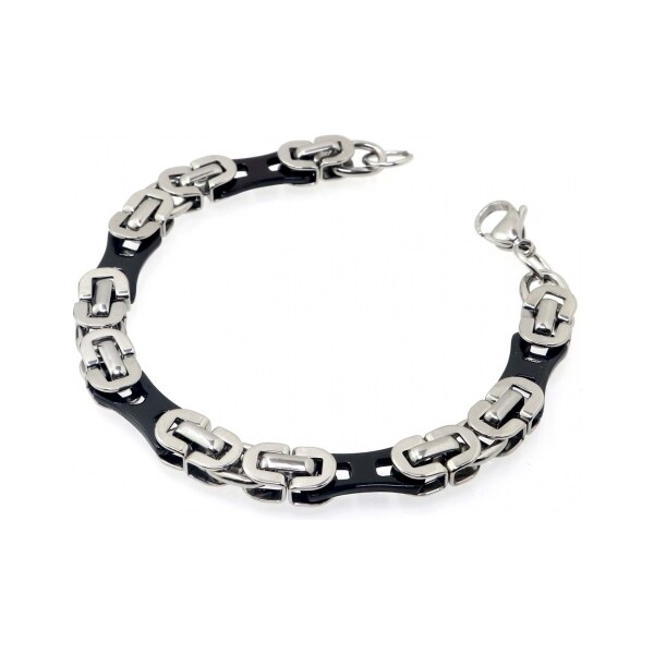 Sams Artisans Náramok Black Steel chirurgická oceľ INRM039 48517707