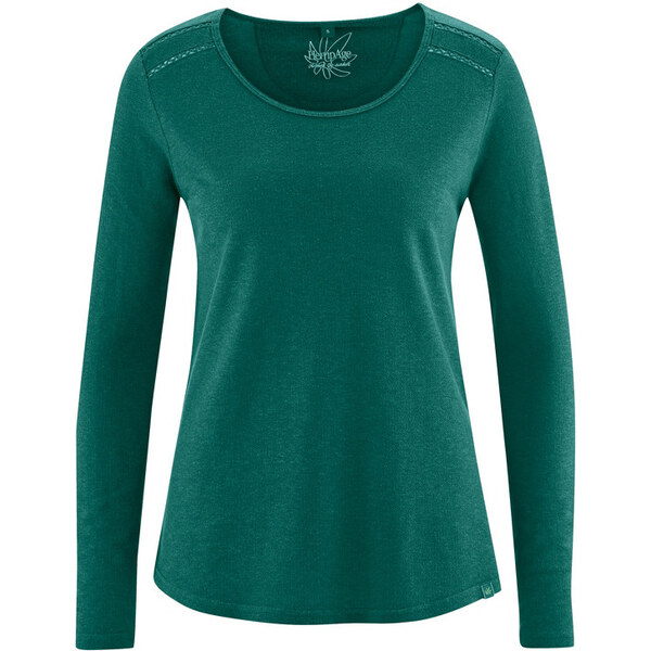 Glara Konopné dámske bio triko s prestrihmi 27190543