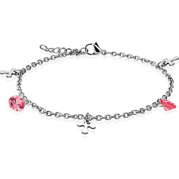 Náramok na nohu z chirurgickej ocele GRACIE 23568222