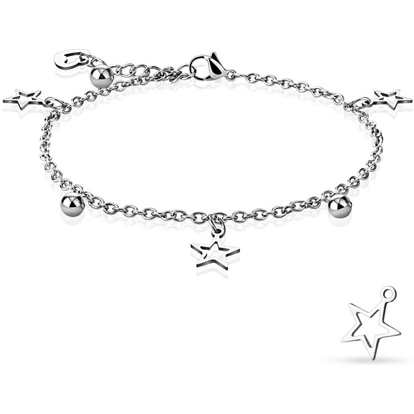 Náramok na nohu z chirurgickej ocele JESSICA 23568223