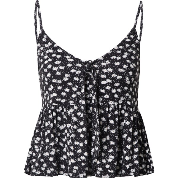ABOUT YOU Top Aurelia čierna / biela 63140901