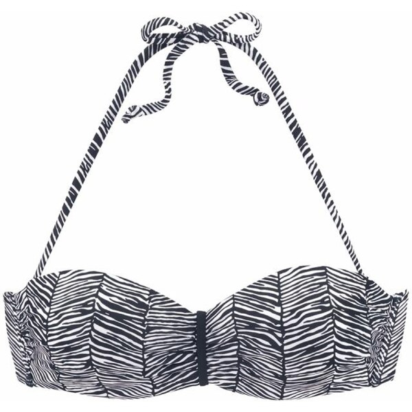 VENICE BEACH Bikinový top Sugar čierna / biela 54221364