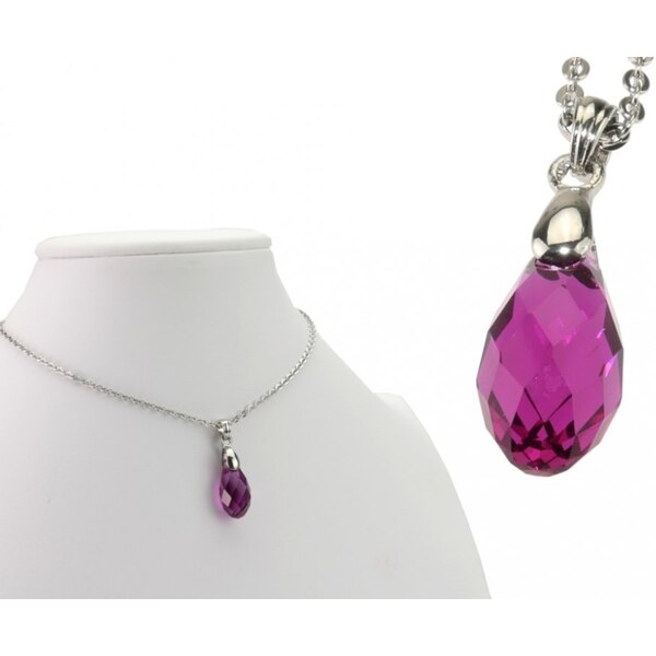 CITY STORM Prívesok Briolette Made With Swarovski s retiazkou - 66889125