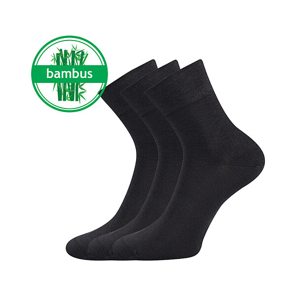 DEMI bambusové antibakteriálne ponožky Lonka Tm. sivá 43-46 3 páry 26458902