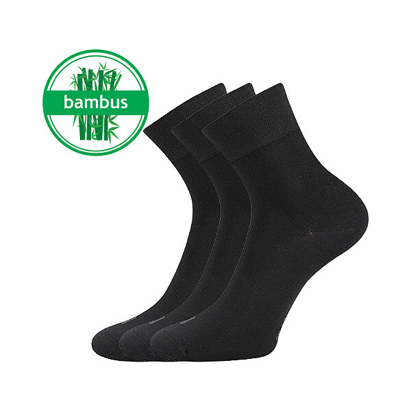 DEMI bambusové antibakteriálne ponožky Lonka Čierna 35-38 3 páry 26458903