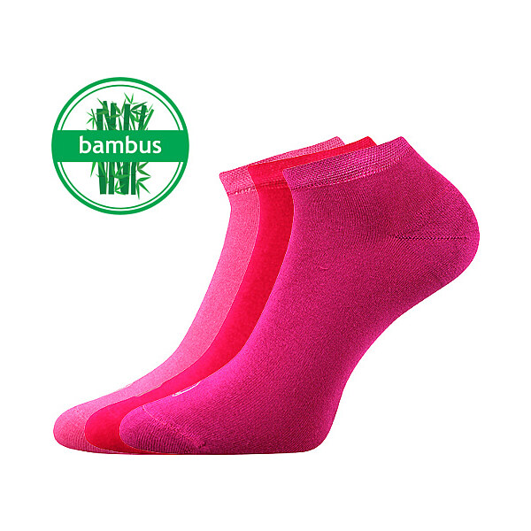 DESI bambusové antibakteriálne ponožky Lonka Růžová 39-42 3 páry 26458909