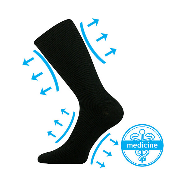 OREGAN extrémne volné ponožky Lonka Čierna 35-38 1 pár 26458524