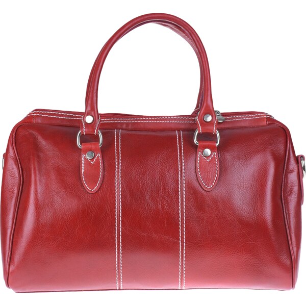 Kožená cestovná taška Augustus Rosso červená NovaKabelka.sk 23895758