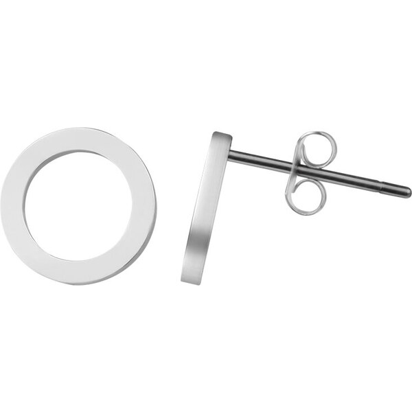 Troli Jednoduché oceľové náušnice Krúžky 66592515