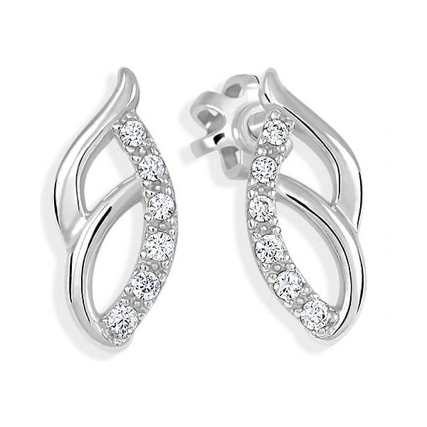 Soliter Pôvabné strieborné náušnice so zirkónmi 436 001 00550 04 66588093