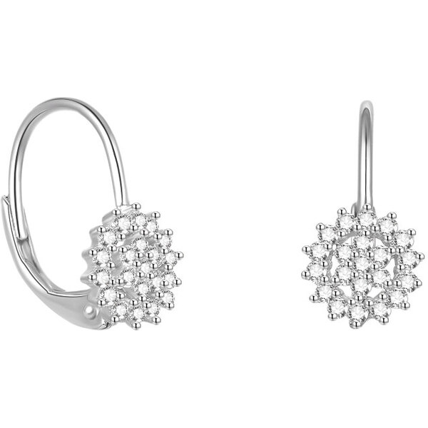 Beneto Krásne strieborné náušnice s trblietavými zirkónmi AGUC2265 66585956