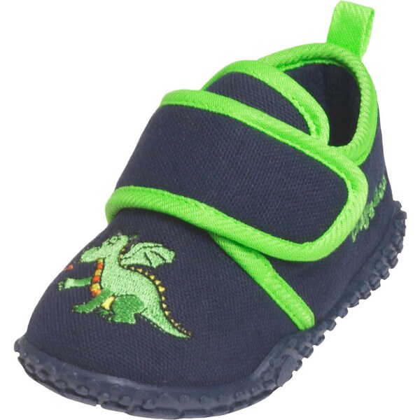 PLAYSHOES Papuče Drache námornícka modrá / limetková / neónovo zelená 65641405
