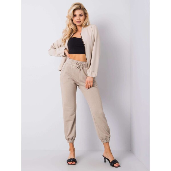RUE PARIS Sweatpants-RV-DR-6120.03P-beige 64682485