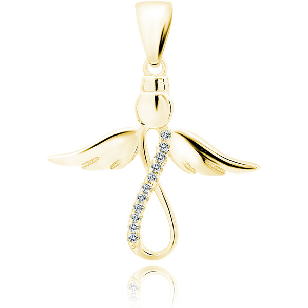 Olivie Strieborný prívesok ZLATÝ ANJEL 5165 24614819