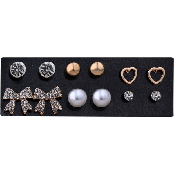 Troli Krásna sada kôstkových náušníc Rose Gold (6 párov) 66586853