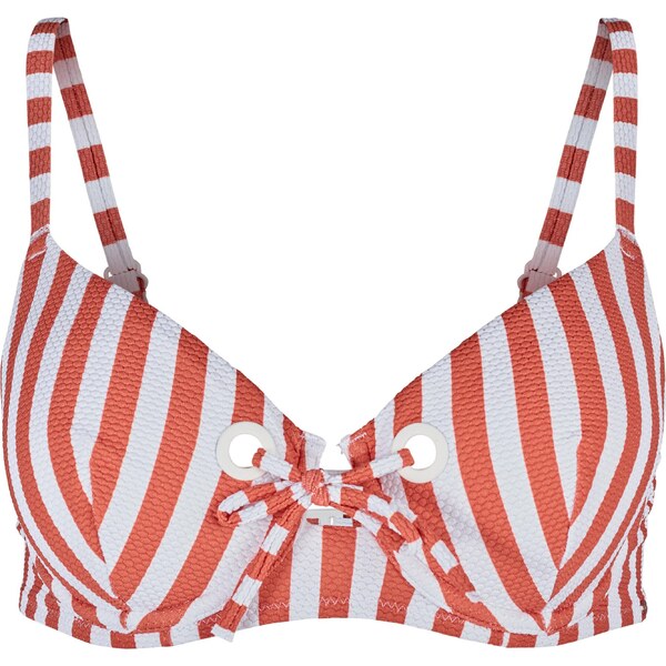 Skiny Bikinový top tmavooranžová / biela 54224736