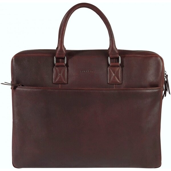 BURKELY Kožená taška na notebook Burkely Maxbag hnedá 24043036