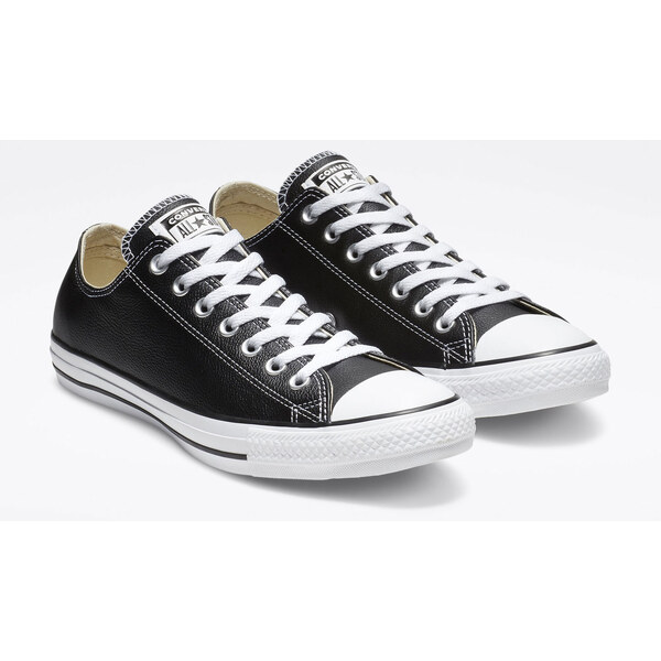 Converse Chuck Taylor Leather Black - Detské - Tenisky Converse - 66355939