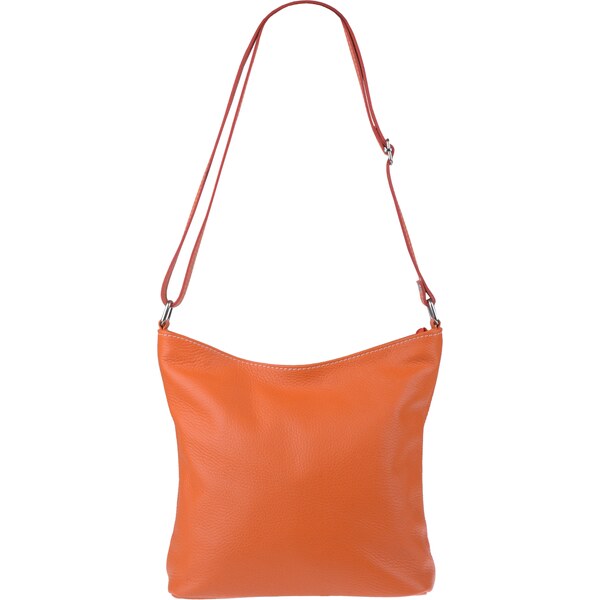Oranžová kožená talianska crossbody kabelka Ebe Arancio NovaKabelka.sk 24054127
