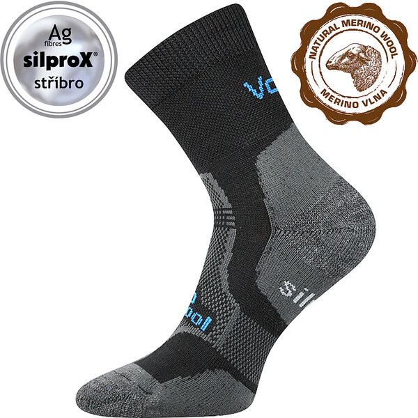 GRANIT funkčné merino vlnené ponožky VoXX Čierna 35-38 1 pár 26788006