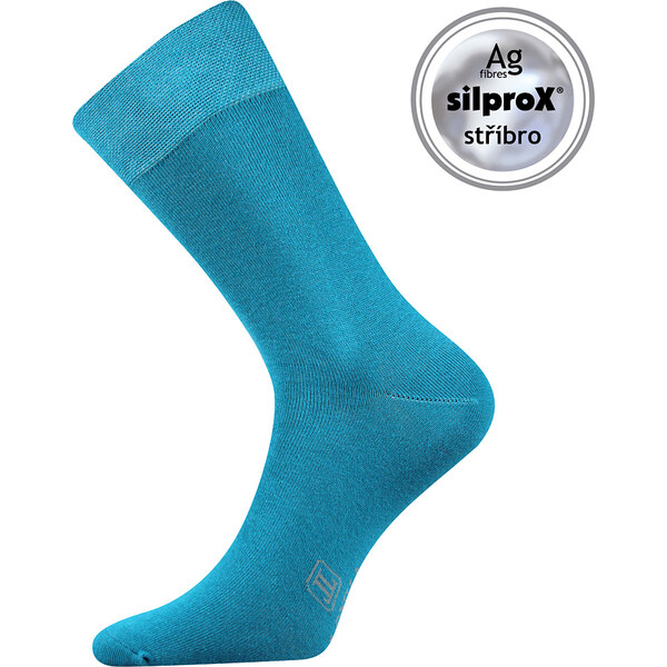 DECOLOR spoločenské ponožky Lonka tm. tyrkysová 43-46 1 pár 26458770