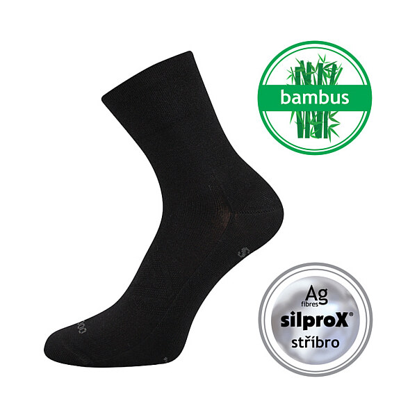 BAERON športové bambusové jednofarebné ponožky VoXX Čierna 35-38 1 pár 26459030