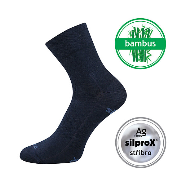 BAERON športové bambusové jednofarebné ponožky VoXX Tm. modrá 35-38 1 26459026