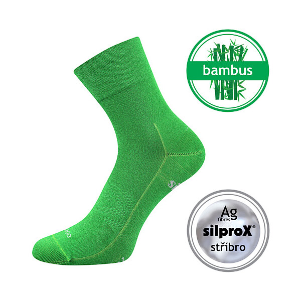 BAERON športové bambusové jednofarebné ponožky VoXX Zelená 47-50 1 pár 26459027