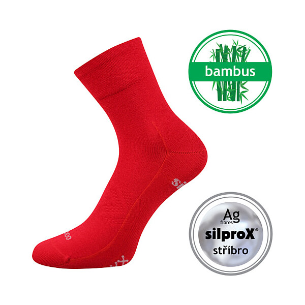 BAERON športové bambusové jednofarebné ponožky VoXX Červená 39-42 1 26459024