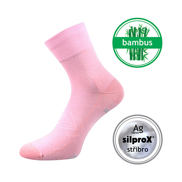 BAERON športové bambusové jednofarebné ponožky VoXX Růžová 35-38 1 pár 26459021