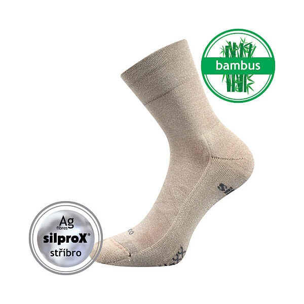 ESENCIS zdravotné bambusové ponožky so striebrom VoXX Běžová 39-42 1 55314271