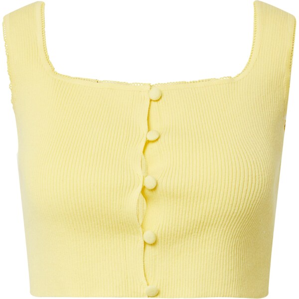 GLAMOROUS Vyšívaný top žltá 63140933