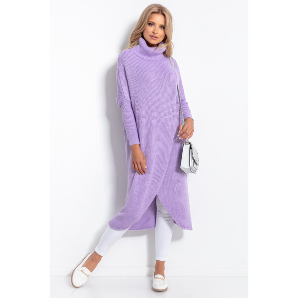 Glara Maxi sveter s prekríženým predným dielom 24086091