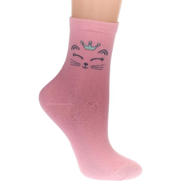 AURA.VIA Detské tmavo-ružové ponožky TALA 24111034