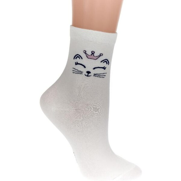 AURA.VIA Detské biele ponožky TALA 24111035