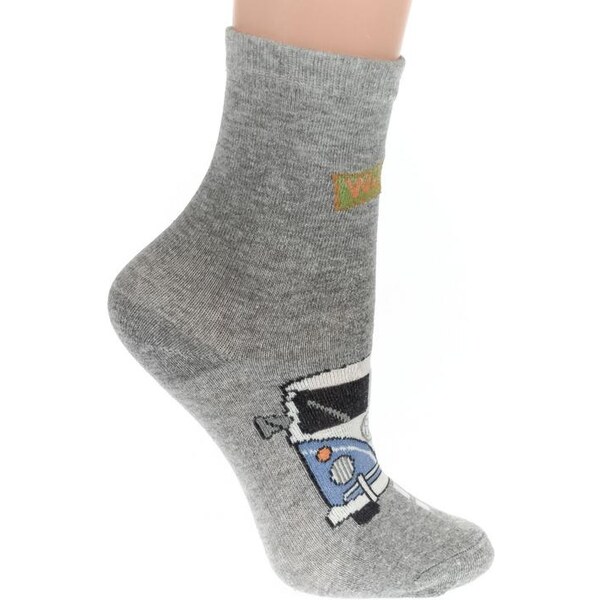 AURA.VIA Detské sivé ponožky CAIN 24111023