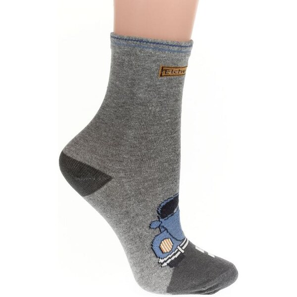 AURA.VIA Detské tmavo-sivé ponožky CAIN 24111024