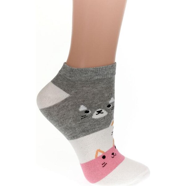 AURA.VIA Detské sivé ponožky PAINE 24111049